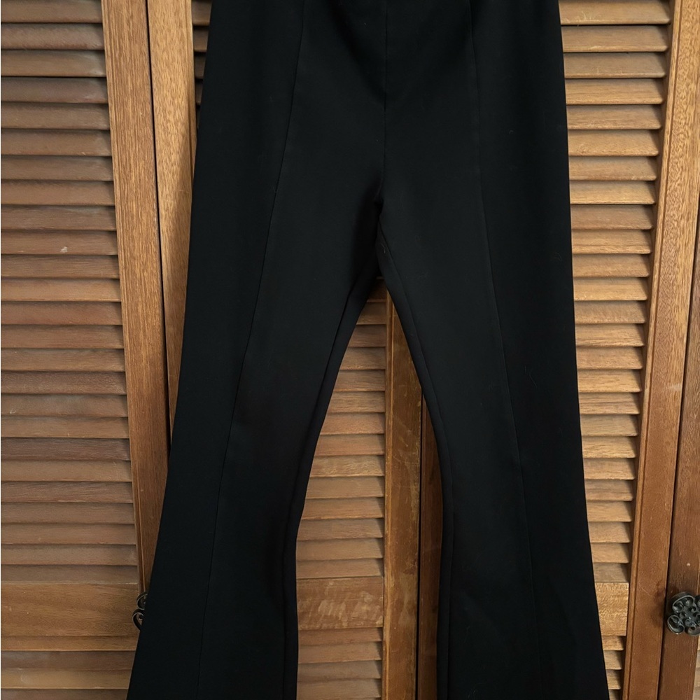 Maje Black Boot-Cut Flare Pants